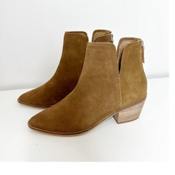 Lisa Vicky Nordstrom Noblex Bootie Dark Cognac suede 9 - Picture 1 of 10